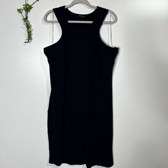 Lane Bryant Navy Blue Ribbed High Neck Tank Dress - Picture 1 of 8